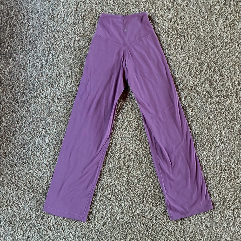 Lululemon Align High-Rise Wide-Leg Pant 31” Velvet Dust Pink Style W5EGZS Size 0